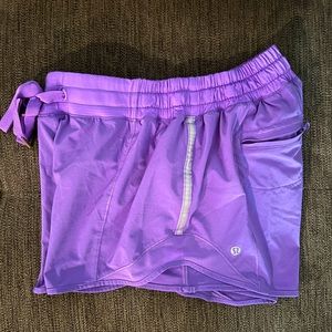 Lululemon Size 6 shorts hotty hot long purple
